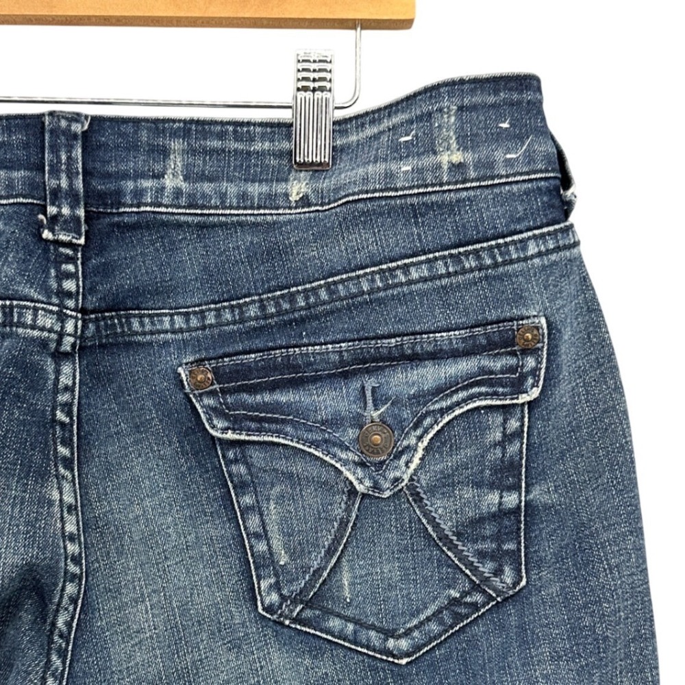 Y2K dELiA*s Reese Medium Wash Low Rise Bootcut Jeans Distressed SZ 11/12L 33x32